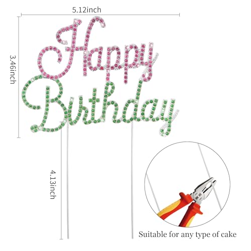Cake Topper Gold Birthday Decorations for Women