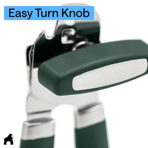 Upgraded Model Stainless Steel Manual Can Opener (Hunter Green)