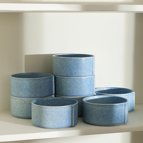 Bao 4 Piece Bowl Set Stoneware (Blue / 4-Piece - Cereal Bowl)