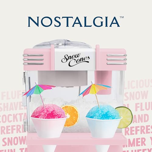 Retro Snow Cone Maker (Table Top / Pink)