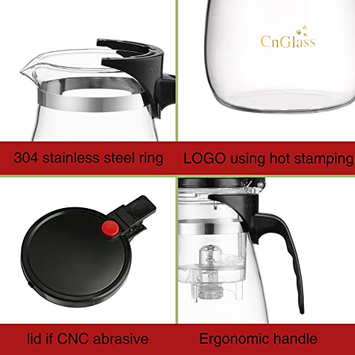 Glass Teapot with Removable Infuser (25oz(750ml))