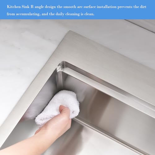 28 Inch Drop In Kitchen Sink (28"L x 22"W x 10"D / Stainless Steel -TS( 28*22))