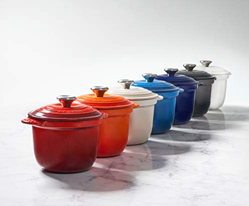 Enameled Cast Iron Rice Pot & Stoneware Insert