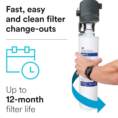 3M High Flow Series Filter Cartridge HF20 (1 Count (Pack of 1) / Cartridge)