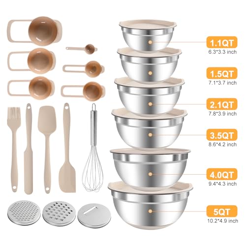 Mixing Bowls with Airtight Lids Set (4.36 Count)