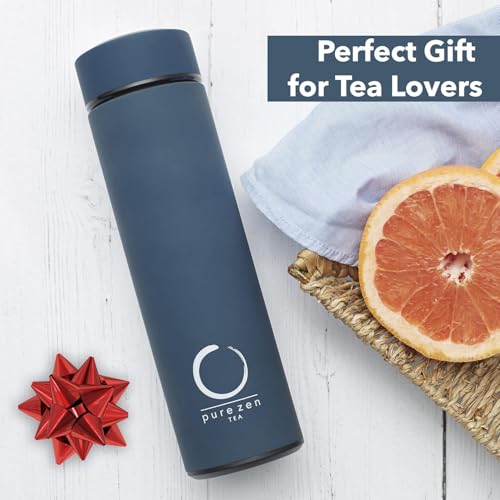 Insulated Tea Infuser Bottle (Blue)