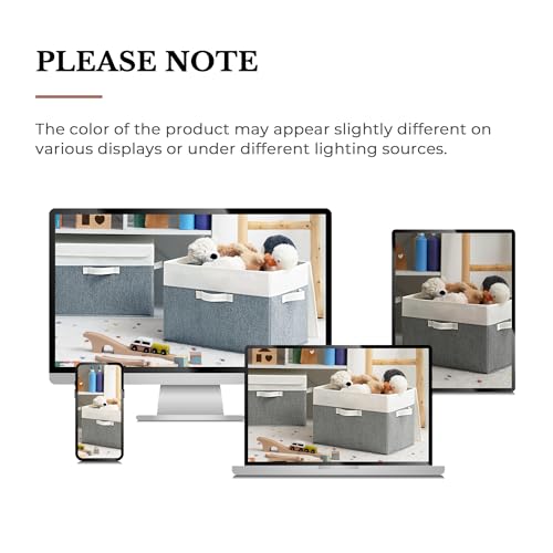 Memory Keepsake Storage Box (White/Gray / Extra Large-2 Pack)