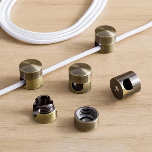 5Sets Charger Holders for Cords (5 Sets / Antique Copper)