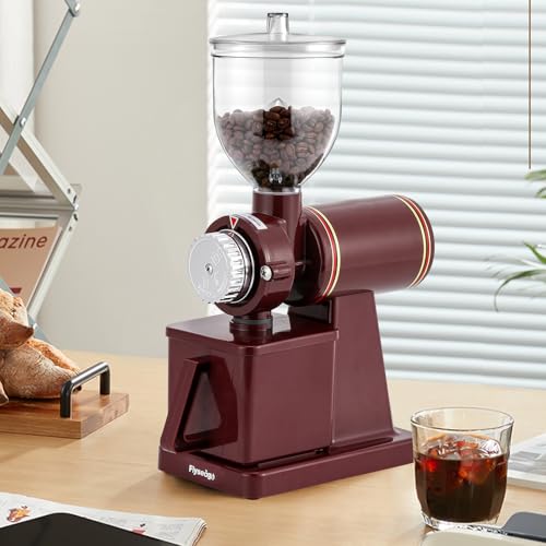 Electric Burr Coffee Grinder (Red)