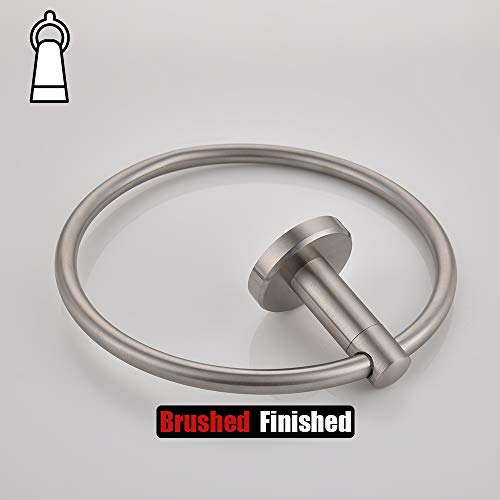 Towel Ring 304 Stainless Steel Hand Towel Holder for Bathroom (Brushed)