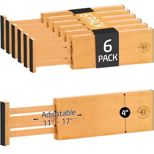 6 Pack Deep Drawer Dividers 4 (6 Count)