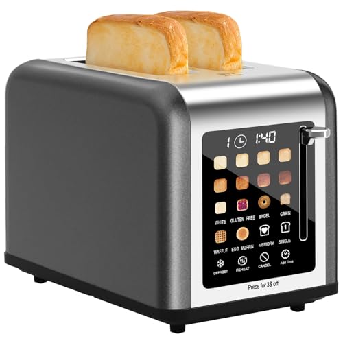2 Slice Toaster Touch Screen (Grey)