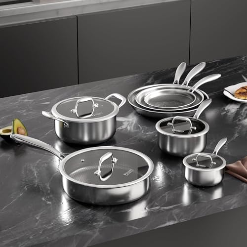 11 Pcs Pots and Pans Set