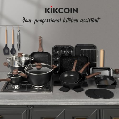 31 Piece Pots and Pans Set Non Stick Kitchen Cookware Sets