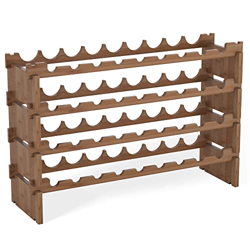 Wine Rack Freestanding Floor (Walnut)
