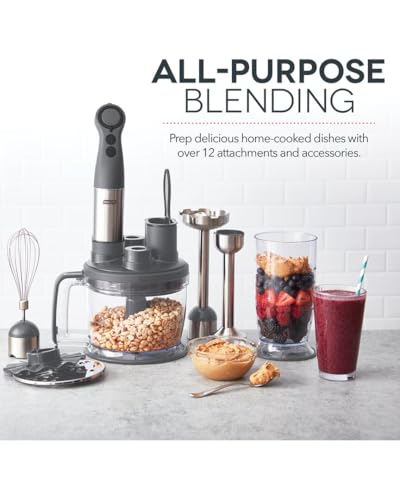 Chef Series Deluxe Immersion Hand Blender Set (Chef Series Deluxe / Cool Grey)