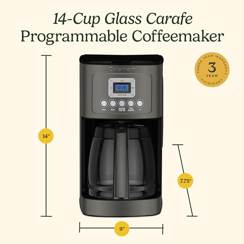 14 Cup Coffee Maker (14-Cup Glass / Black/Stainless)
