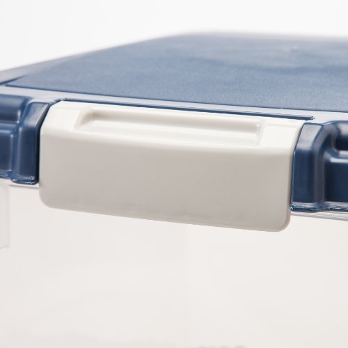 Dog Food Storage Container (30 lbs / Navy/Pearl)