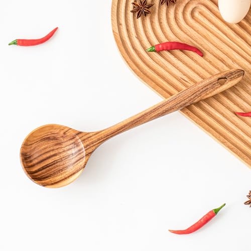 Wooden Soup Ladles (1 PC Teak Ladle)