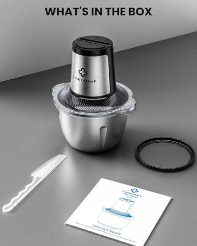 Food Processor (Bright Silver and Black)