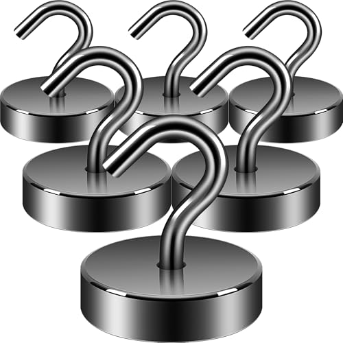 Magnetic Hooks Large Opening (Gunmetal / 80lb Magnetic Hooks)