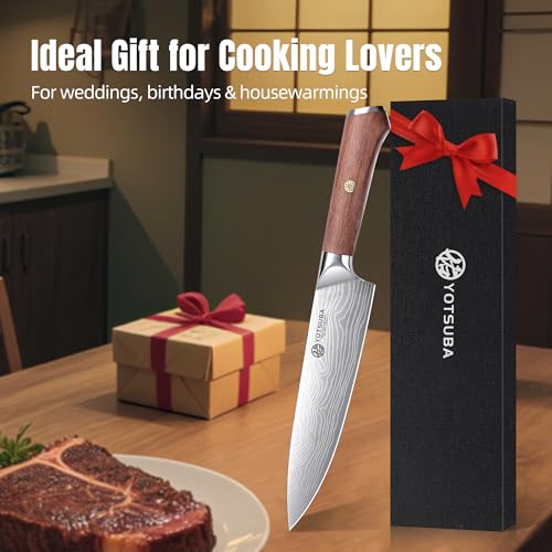 8 Inch Japanese Chef Knife with Full Tang Rosewood Handle (8 inch chef knife)
