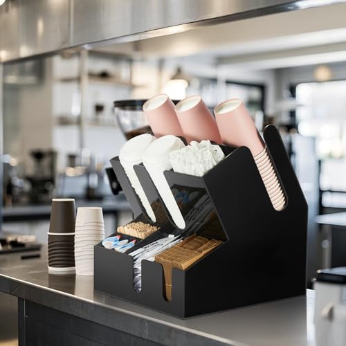 Modern Organized Coffee Condiment Organizer