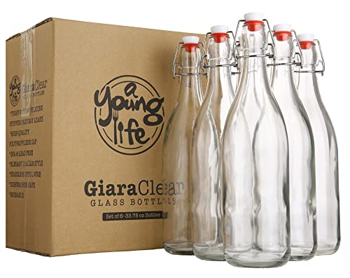 Flip Top Glass Bottle [16 fl. oz (16)
