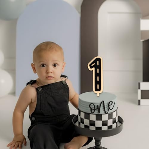 Race Car 1st Birthday Cake Topper