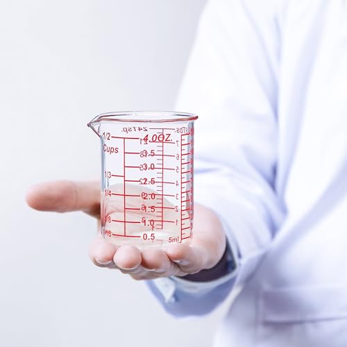 4 oz 120 ml Glass Measuring Cup with V (120 ML (4 Oz)-SINGLE)