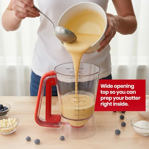Pancake dispenser (Red / 5 Cup Capacity)
