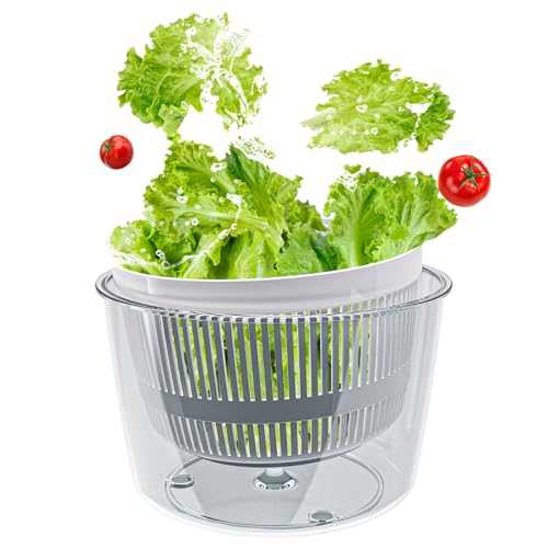 Salad Spinner Lettuce Spinner (White)