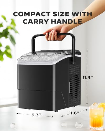 Countertop Ice Maker (Ebony Black / 26lbs)