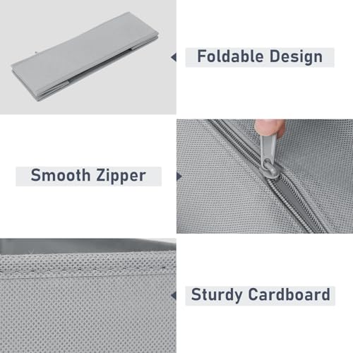 Drawer Organizer Clothes Storage (Gray / 20 Pack)