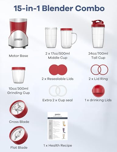 Smoothie Blender (Red)
