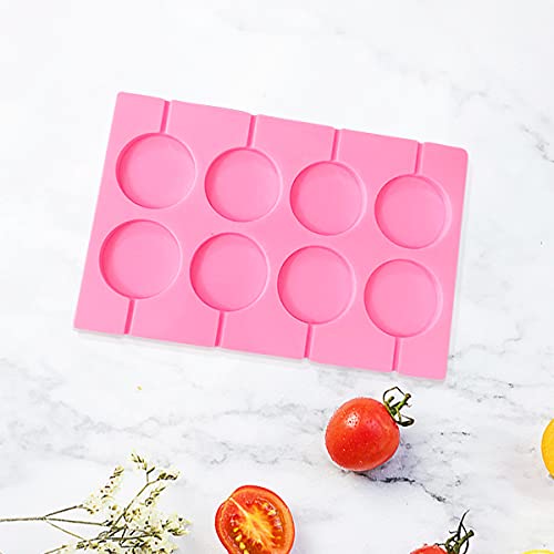 8 Capacity Large Silicone Lollipop Molds (Large Round)