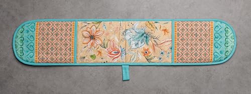 Double Oven Mitts 100% Cotton Double Oven Glove (041 - Luxury Loft - Peach / 7" x 35" (Double Oven Mitt))