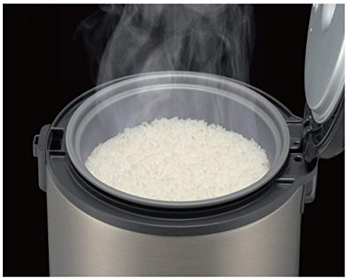 JNP-S18U-HU 10-Cup (Uncooked) Rice Cooker and Warmer, Stainless Steel Gray (10-Cup / Urban Satin)