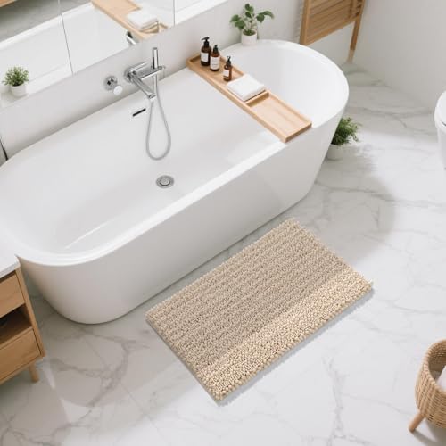 Large Bathroom Rugs Non Slip Washable 36x24 Inch