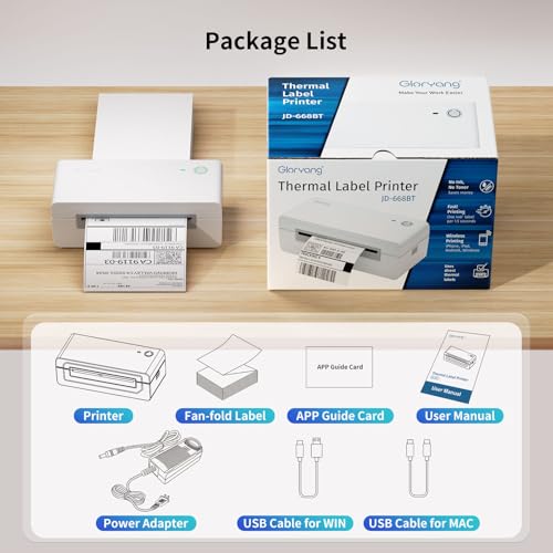 Bluetooth Thermal Shipping Label Printer