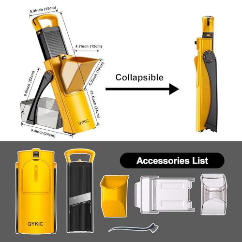 Mandoline Slicer for Kitchen (S3 Yellow)