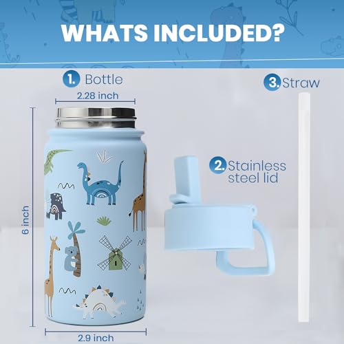 Water Bottle 14 Oz (Blue / 14 Ounces)