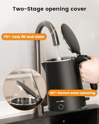 Electric Kettle Stainless Steel (Black)