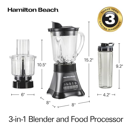 Blender and Food Processor Combo for Shakes & Smoothies