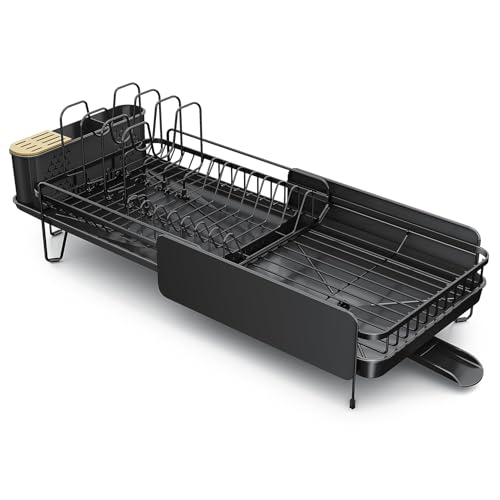 Large Expandable Dish Drying Rack for Kitchen Counter