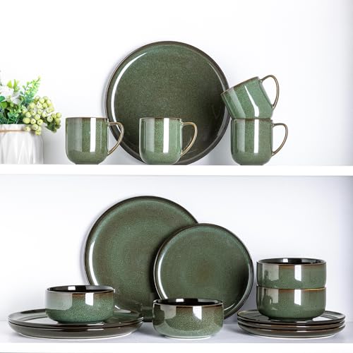 Ceramic Coffee Mugs Set of 6 (reactive glaze-3 / set of 6)