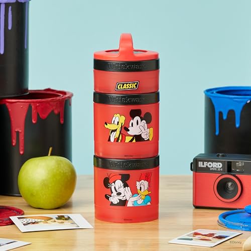 Mickey & Friends Snack Containers 3 Stackable Snack Cups Classic! (Disney / Classic)