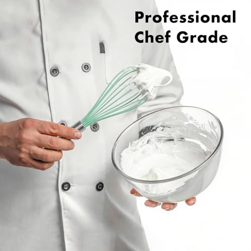 10 Inch Teal Silicone Whisk (10 inch teal)