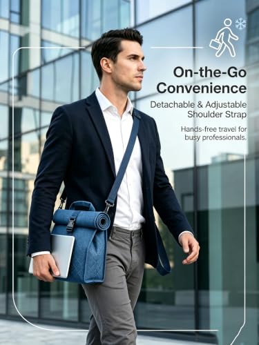 Insulated Foldable Lunch Bag (Denim Blue(Hard Fabric))