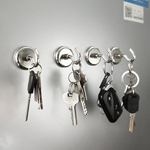 Heavy Duty Magnetic Hooks with 1.25"Dia Magnetic Base (8 Count)